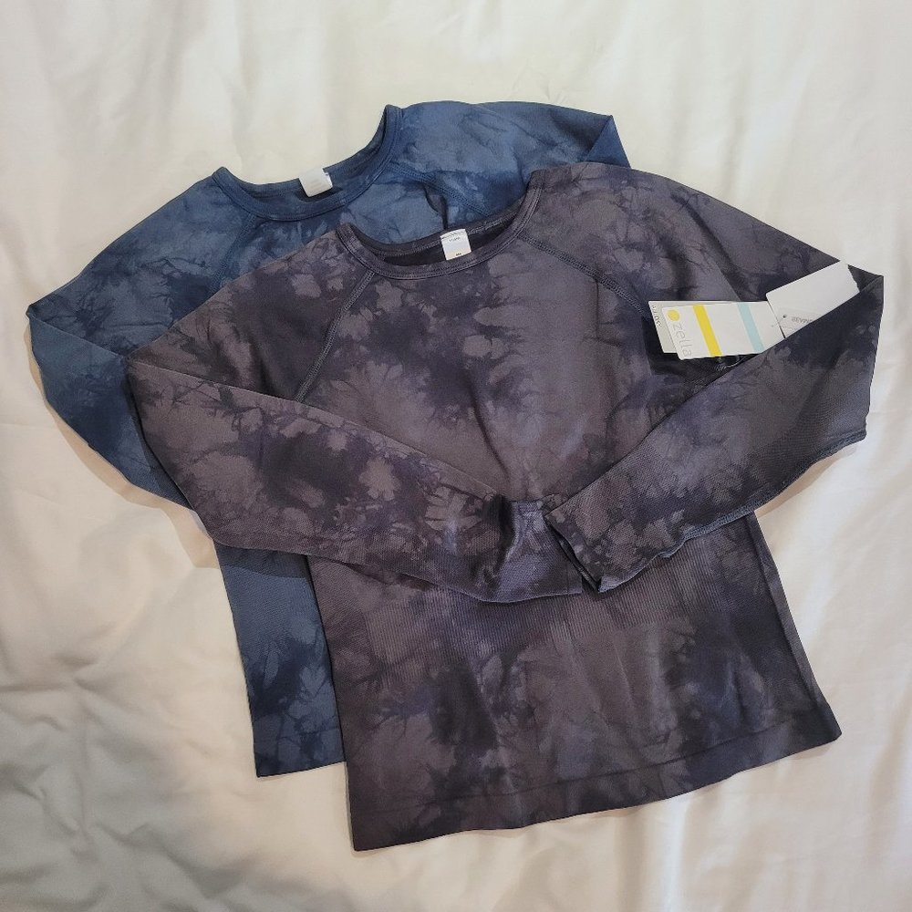 Zella shirts stretchy. Girls size 10/12 (2 shirts)